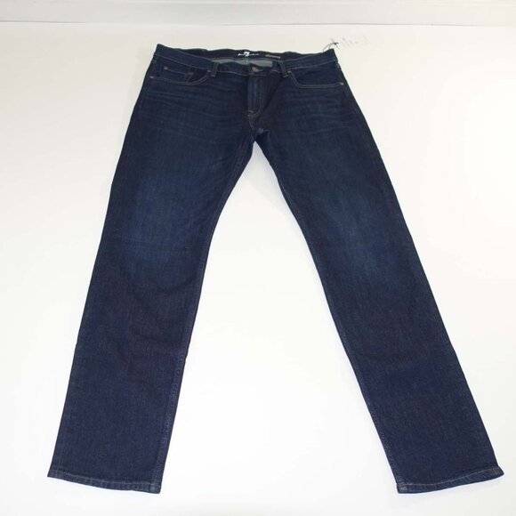 7 For All Mankind Men's Slimmy Slim Straight Jeans Size 40 x 34 NWT Bloomington - Picture 1 of 8
